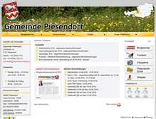 Tablet Screenshot of gemeinde.piesendorf.at